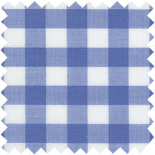 Made-to-Measure Shirt in Blue Gingham Poplin