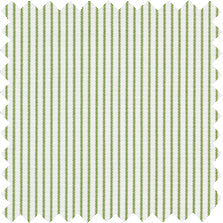 Made-to-Order Anaya Popover Shirt in Green Hairline Stripe Poplin