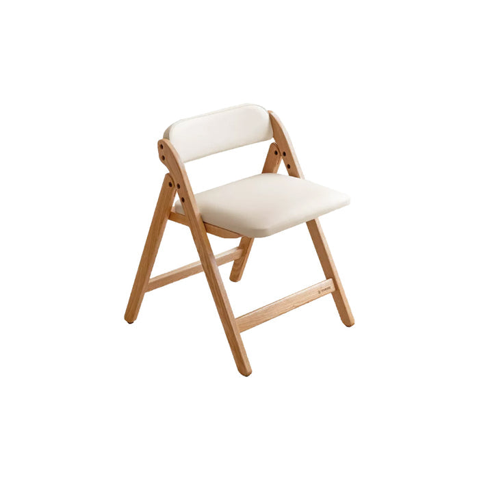 Maris FAS-Graded Solid American Oak Wood Foldable Dining Chair with Upholstered Seat Cushion Multiple Color