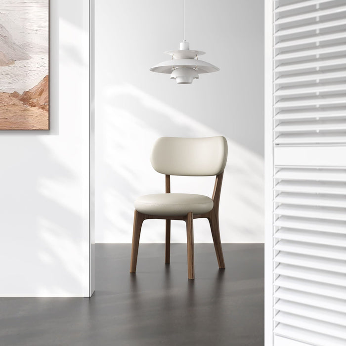 Mezzo Dining Chair Upholstered Ash Wood Solid Timber Leg