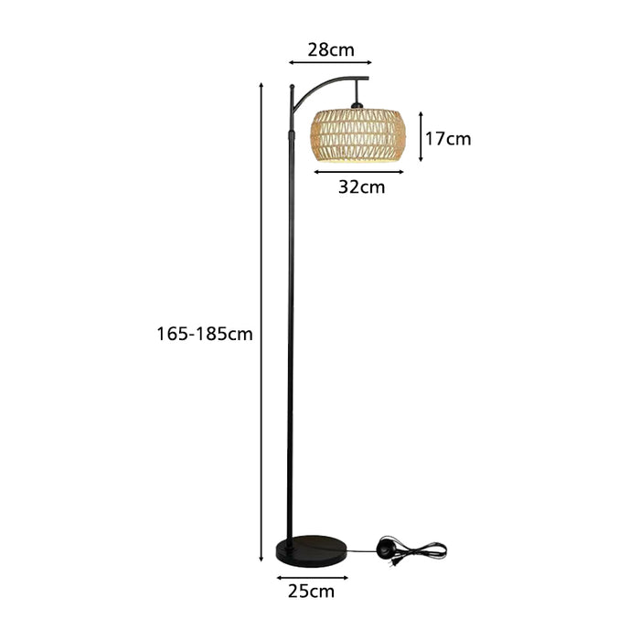 Mildred Fashionable and Adjustable Height Stand Floor Lamp