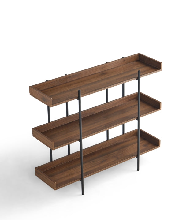 Multi-Tiered Stylish Open Storage Bookshelf/Open Display Shelves/Steel Legs