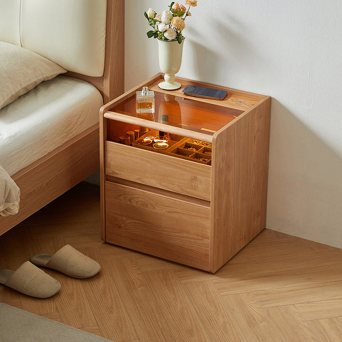 Neil Side Table/Bedside Table with Drawer/Light For Bedroom