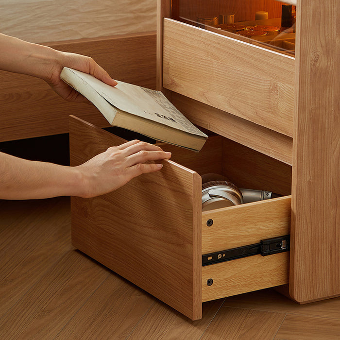 Neil Side Table/Bedside Table with Drawer/Light For Bedroom