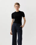 Nia Tee in Black Cotton