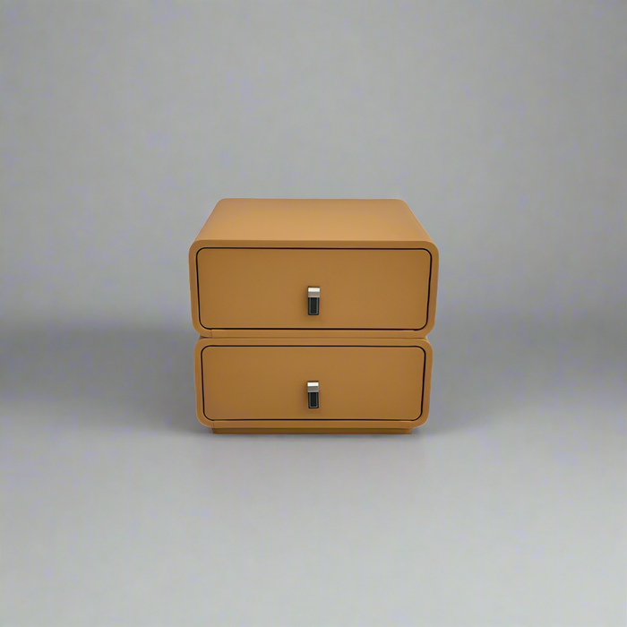 Nita Premium PU Leather Bedside Table with Drawers/Night Stand with Storage
