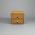 Nita Premium PU Leather Bedside Table with Drawers/Night Stand with Storage