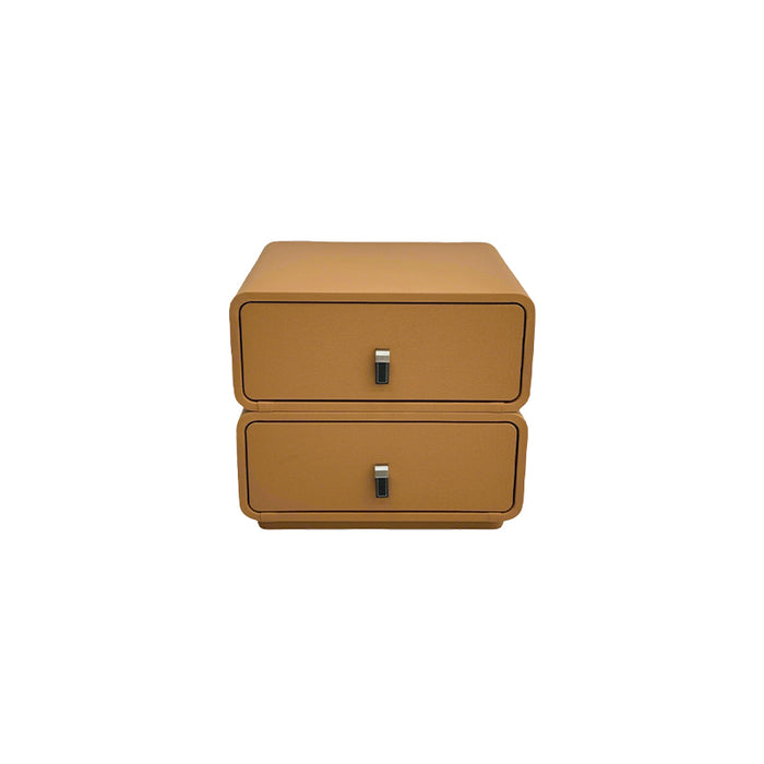 Nita Premium PU Leather Bedside Table with Drawers/Night Stand with Storage