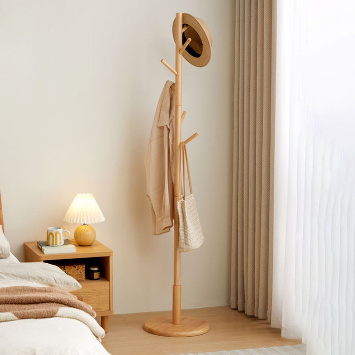 Norbert Rubberwood Clothing Racks Hanger/Stylish Entryway Coat Rack Multiple Color