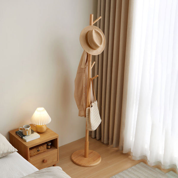 Norbert Rubberwood Clothing Racks Hanger/Stylish Entryway Coat Rack Multiple Color