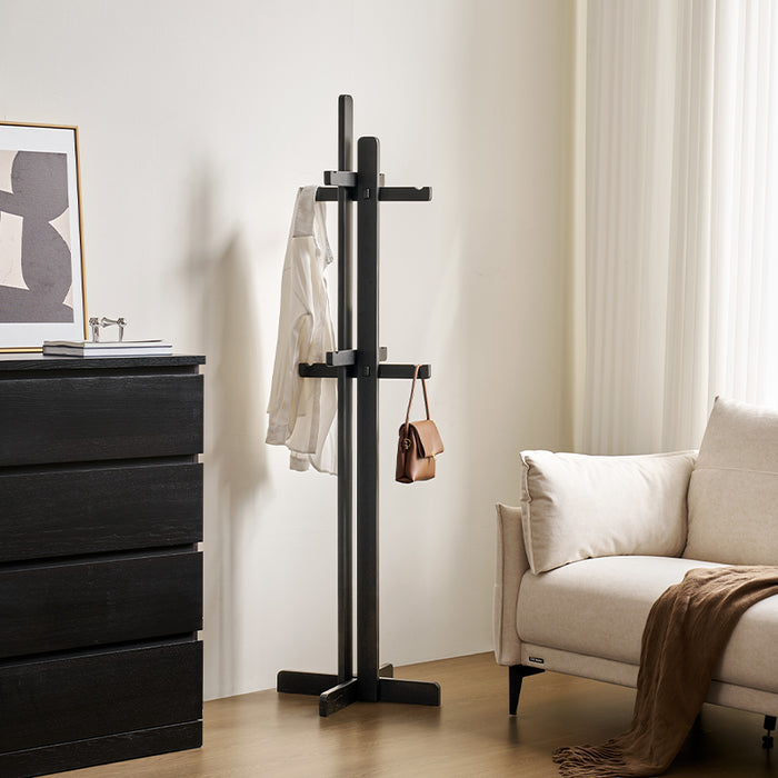 Olaf FAS-Graded Solid Ash Wood Clothing Racks Hanger/Stylish Entryway Coat Rack Multiple Color