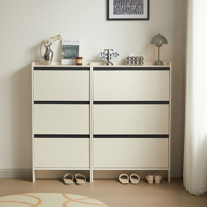 Oleander 60cm/80cm Ultra-Thin Flip-Down Shoe Cabinet/Space-Saving Entryway Storage Cabinet
