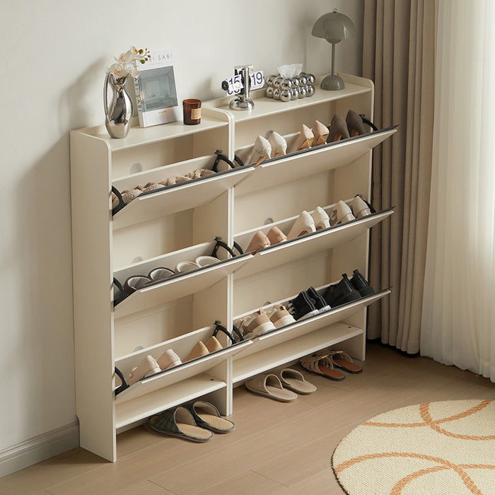 Oleander 60cm/80cm Ultra-Thin Flip-Down Shoe Cabinet/Space-Saving Entryway Storage Cabinet