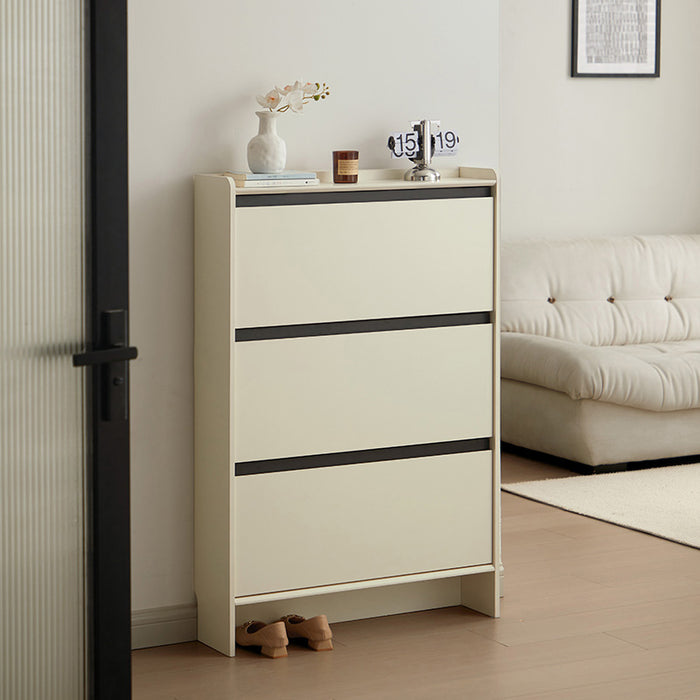 Oleander 60cm/80cm Ultra-Thin Flip-Down Shoe Cabinet/Space-Saving Entryway Storage Cabinet