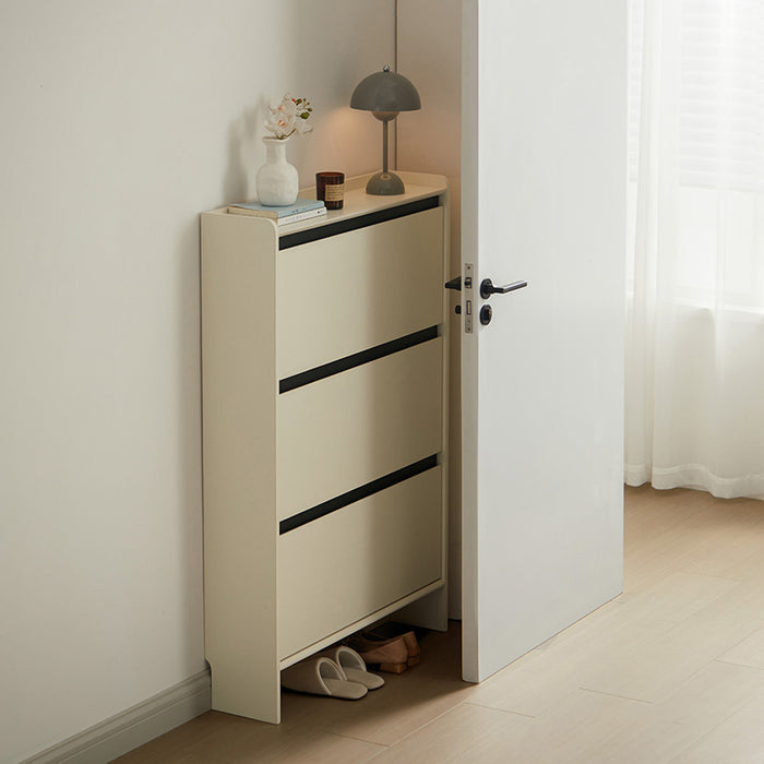 Oleander 60cm/80cm Ultra-Thin Flip-Down Shoe Cabinet/Space-Saving Entryway Storage Cabinet