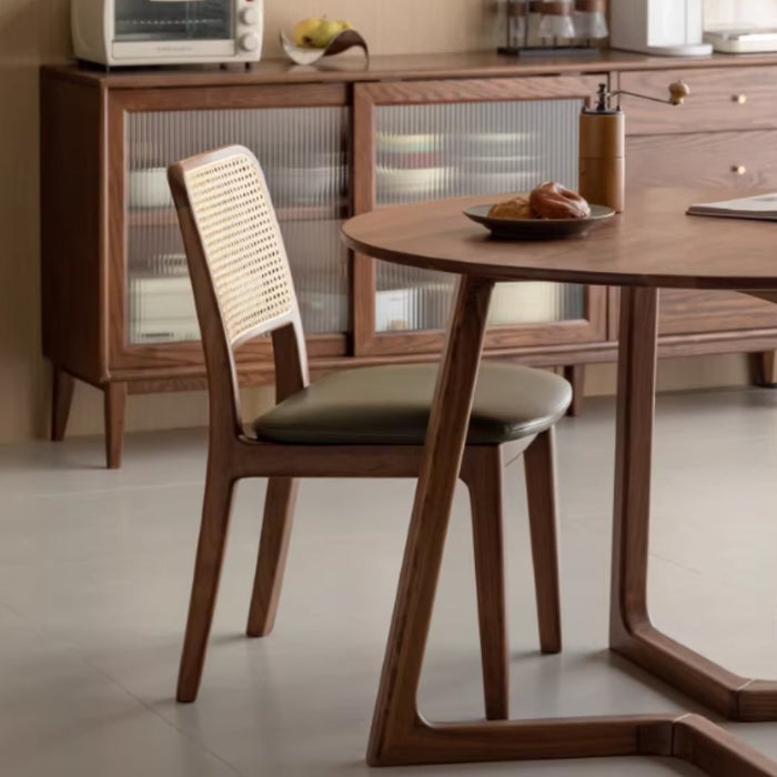 Orson Armless FAS-Graded Solid American Oak Wood Chair/Dining Chair with Upholstered Seat Cushion