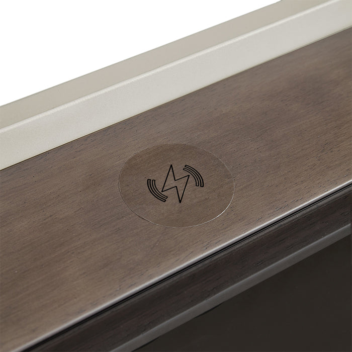 Paige Side Table/Bedside Table with Drawer/Light For Bedroom