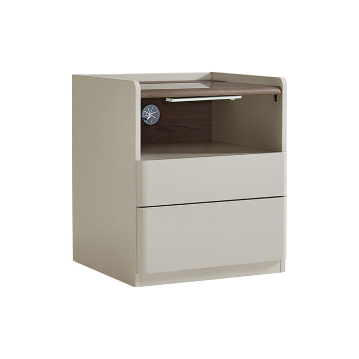 Paige Side Table/Bedside Table with Drawer/Light For Bedroom