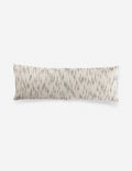 #color::natural-and-black #size::14--x-40- #insert::down #insert::polyester | Peregrine black and white marled striped lumbar pillow
