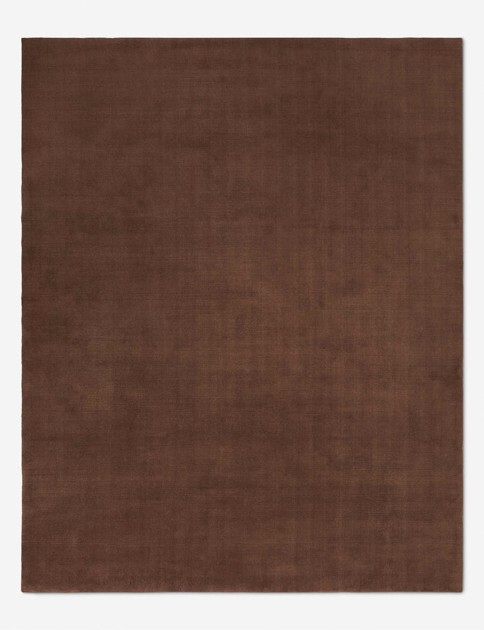 Perenne Hand-Loomed Wool Rug, Chocolate
