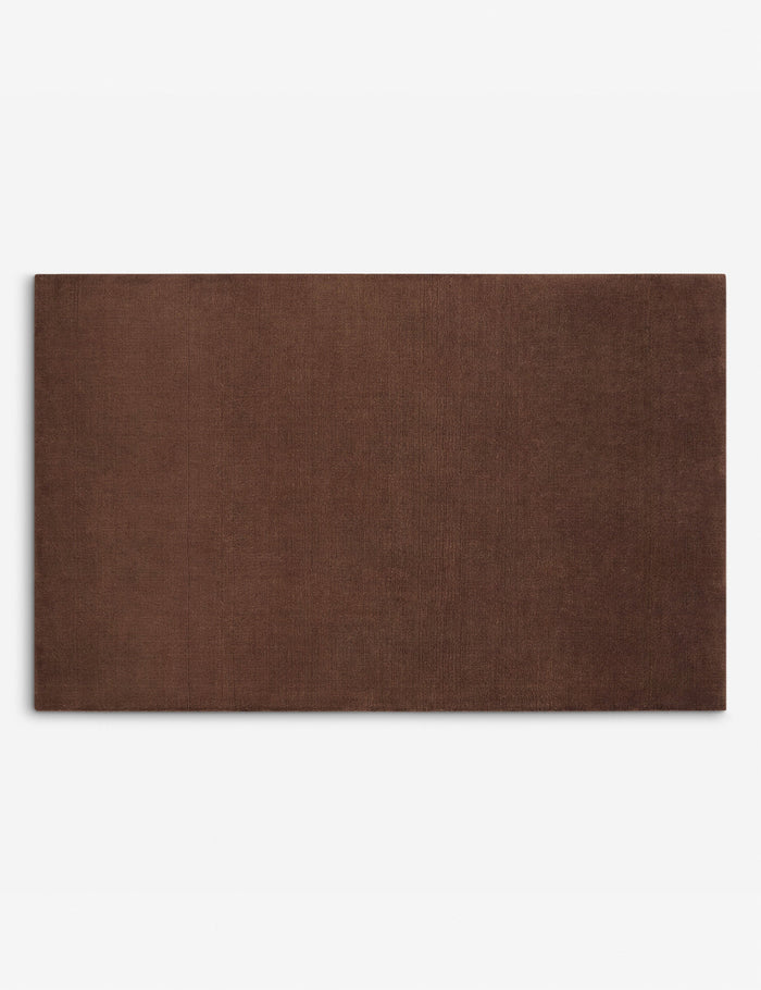 Perenne Hand-Loomed Wool Rug, Chocolate