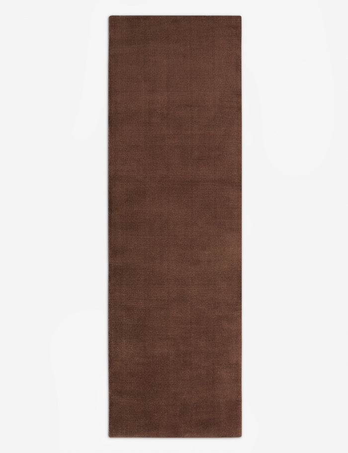 Perenne Hand-Loomed Wool Rug, Chocolate