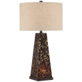 Possini Euro Design Lorin Mosaic Tile Nightlight Table Lamp