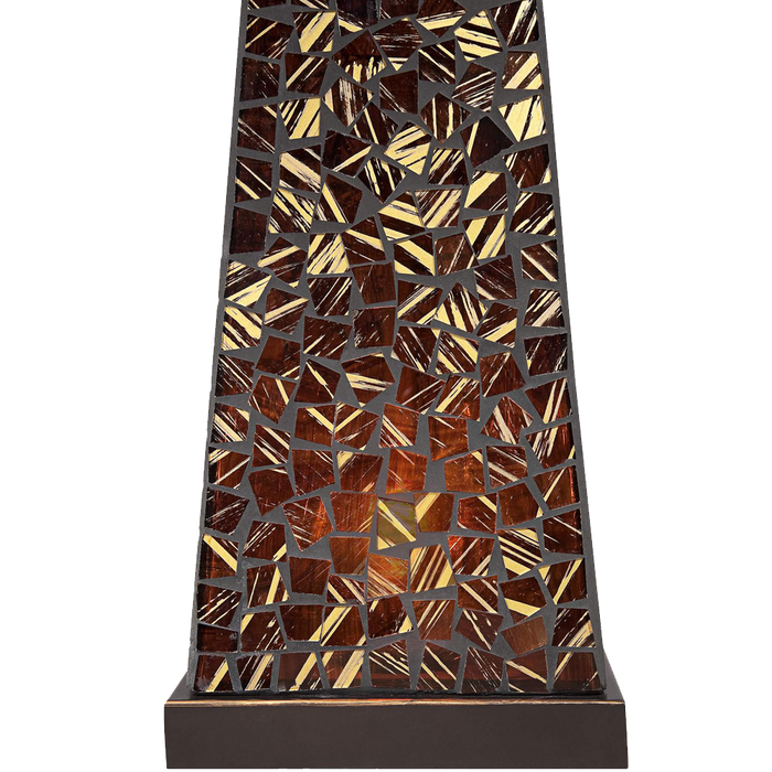 Possini Euro Design Lorin Mosaic Tile Nightlight Table Lamp
