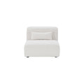Pretty Modular Pure White Bouclé Upholstery Sofa/Single Sofa/Two Seater/Three Seater