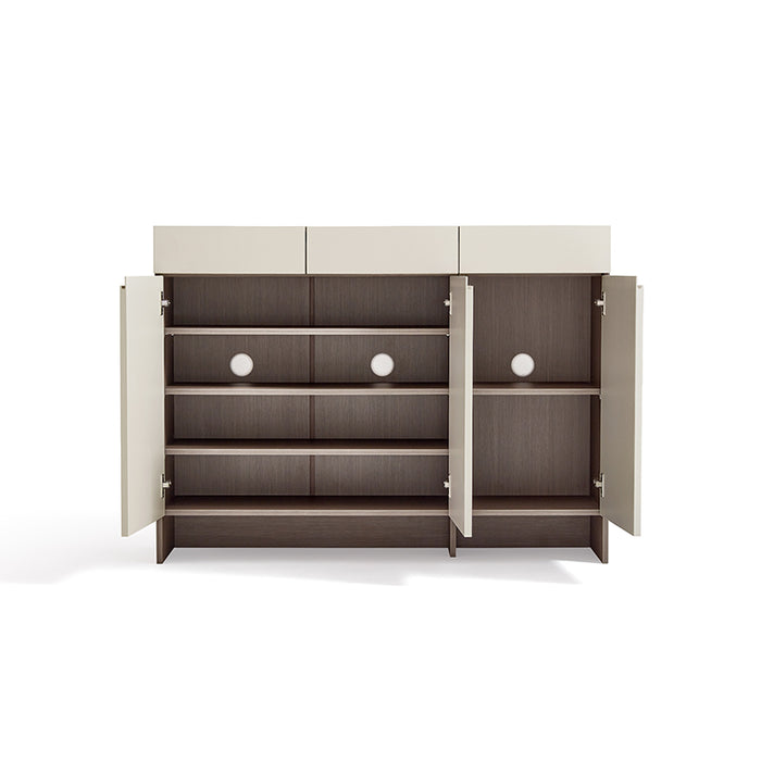 Prue 120cm 3-door Entryway Shoe Cabinet with Drawers/Shoe Case For Home