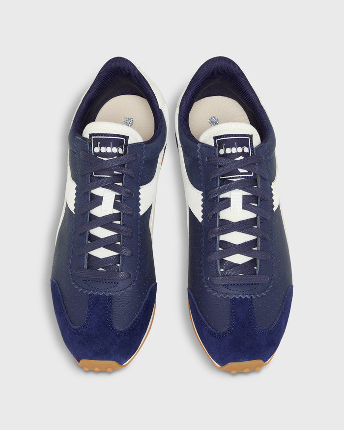 Rally Punched Sneaker in Medieval Blue