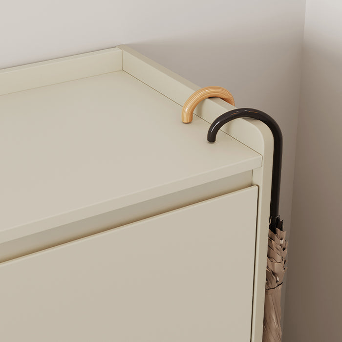 Reba 80cm/100cm/120cm/140cm Entryway Shoe Cabinet/Shoe Case For Home Cream White Color