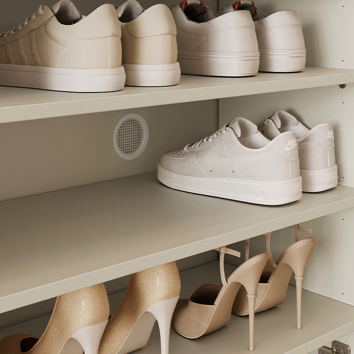 Reba 80cm/100cm/120cm/140cm Entryway Shoe Cabinet/Shoe Case For Home Cream White Color