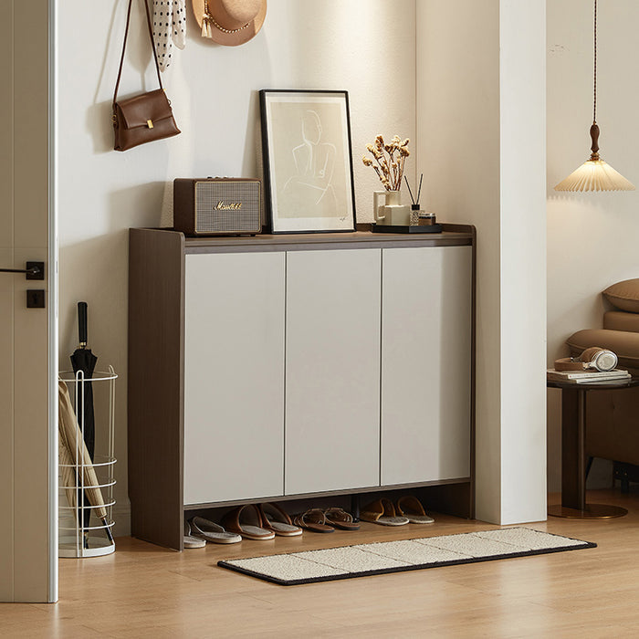 Rebel 80cm/100cm/120cm/140cm Entryway Shoe Cabinet/Shoe Case For Home Coffee & Grey Color