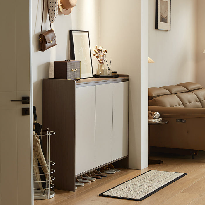 Rebel 80cm/100cm/120cm/140cm Entryway Shoe Cabinet/Shoe Case For Home Coffee & Grey Color