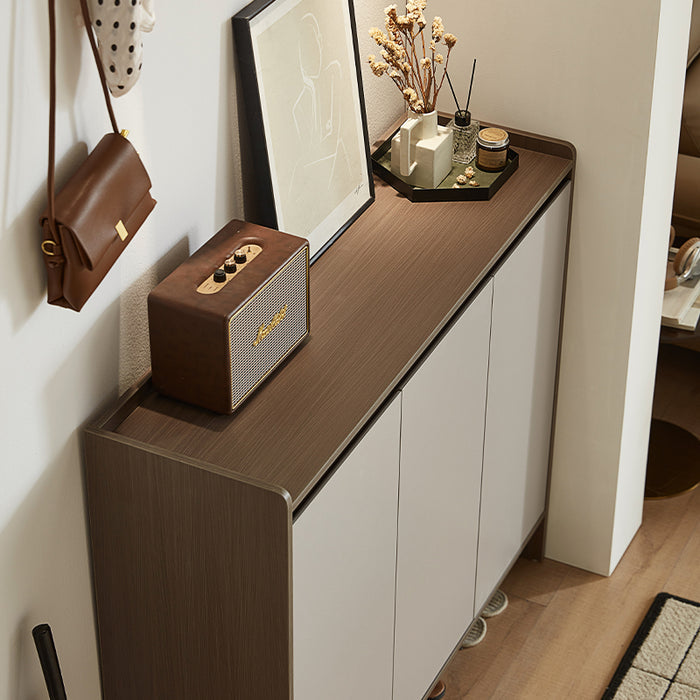 Rebel 80cm/100cm/120cm/140cm Entryway Shoe Cabinet/Shoe Case For Home Coffee & Grey Color