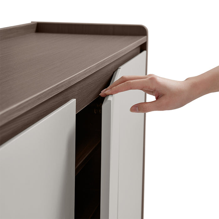 Rebel 80cm/100cm/120cm/140cm Entryway Shoe Cabinet/Shoe Case For Home Coffee & Grey Color