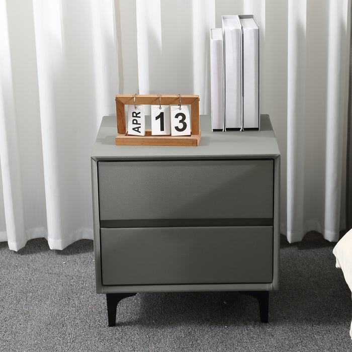 Rion Upholstered Bedside Table/ Nightstand with Drawers