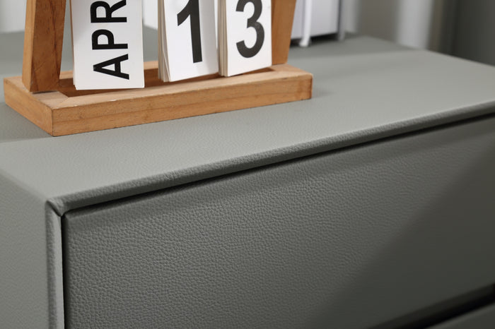 Rion Upholstered Bedside Table/ Nightstand with Drawers