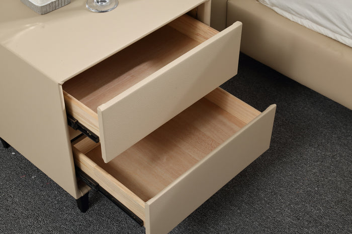 Rion Upholstered Bedside Table/ Nightstand with Drawers