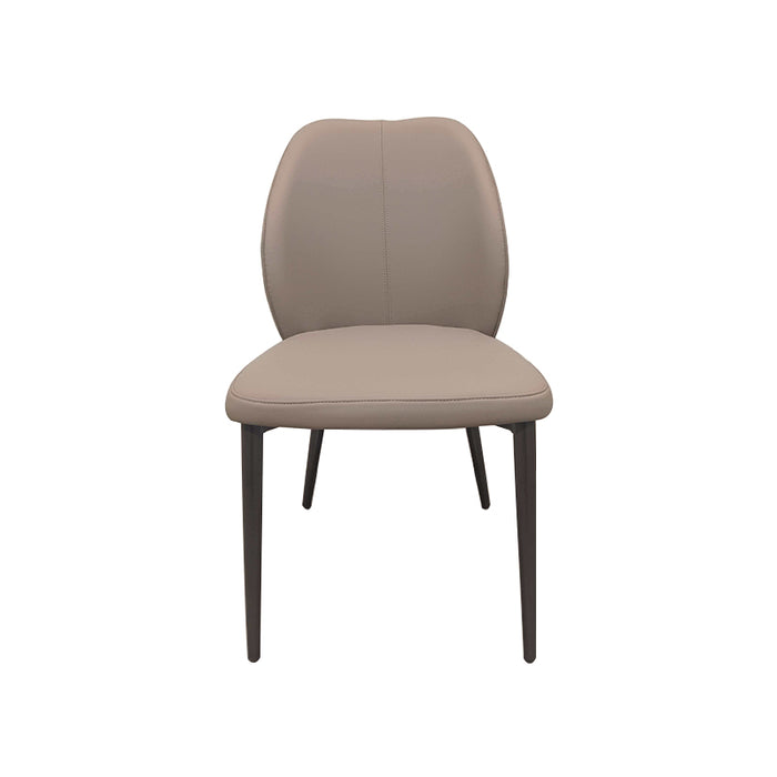 Rohan Armless Carbon Steel Frame Chair/Dining Chair with Upholstered Seat Cushion