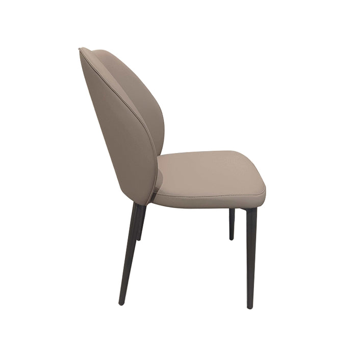 Rohan Armless Carbon Steel Frame Chair/Dining Chair with Upholstered Seat Cushion