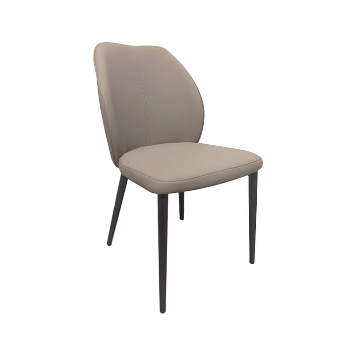 Rohan Armless Carbon Steel Frame Chair/Dining Chair with Upholstered Seat Cushion