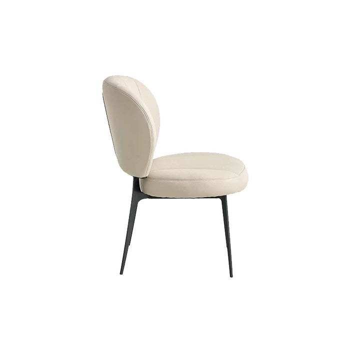 Roisin 47cm Armless Carbon Steel Frame Chair/Dining Chair with Upholstered Seat Cushion