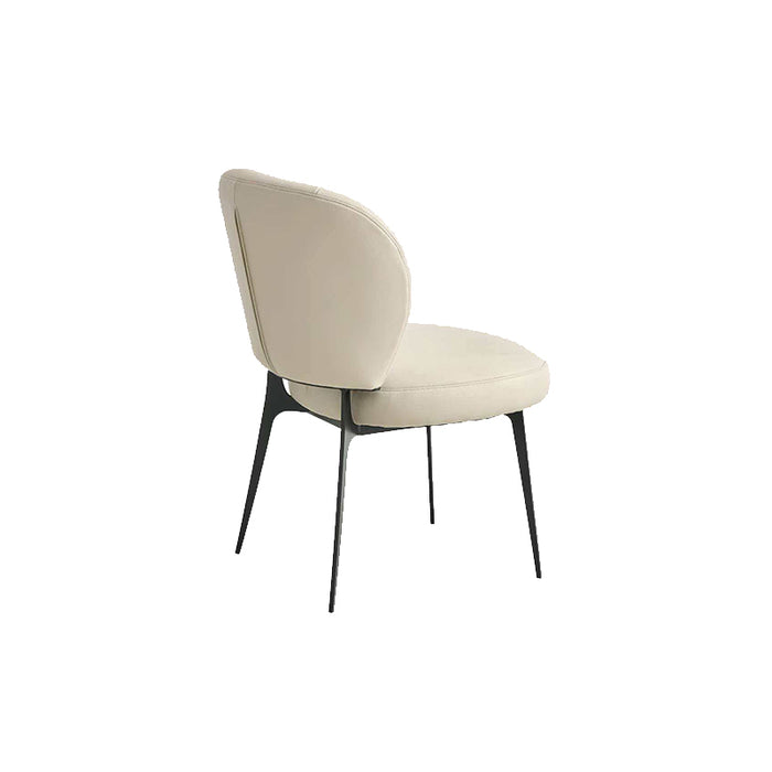 Roisin 47cm Armless Carbon Steel Frame Chair/Dining Chair with Upholstered Seat Cushion