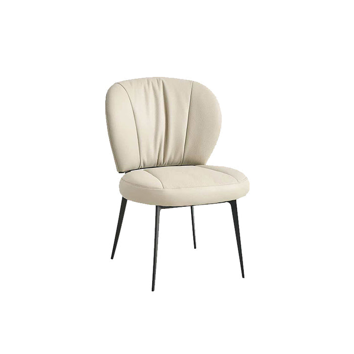 Roisin 47cm Armless Carbon Steel Frame Chair/Dining Chair with Upholstered Seat Cushion
