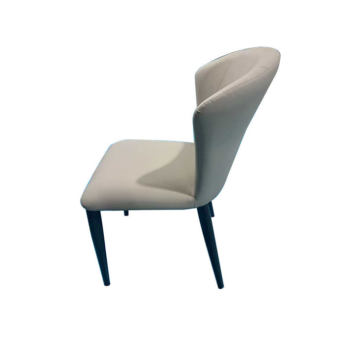 Romeo 60cm Armless Carbon Steel Frame Chair/Dining Chair with Upholstered Seat Cushion