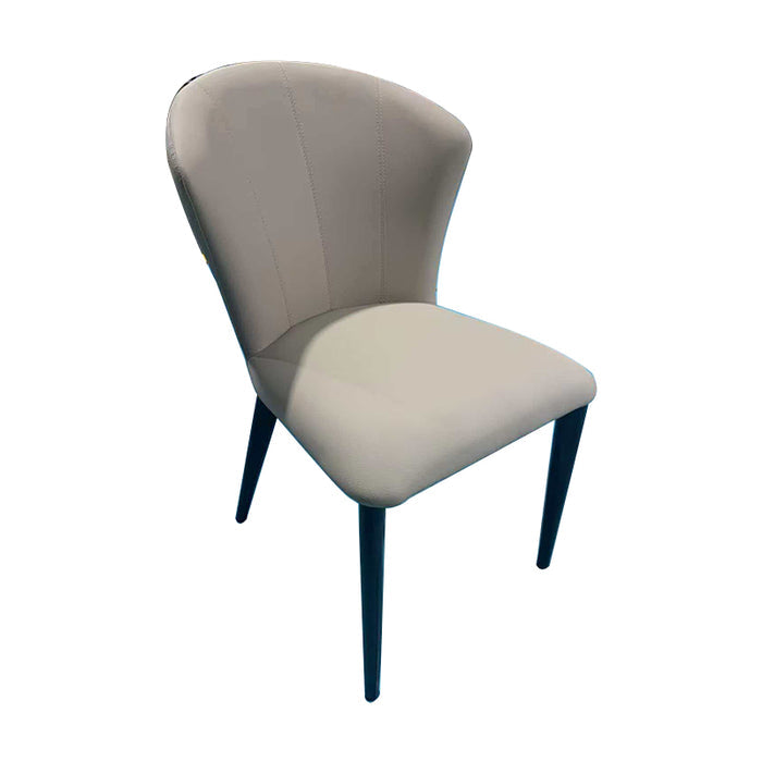 Romeo 60cm Armless Carbon Steel Frame Chair/Dining Chair with Upholstered Seat Cushion