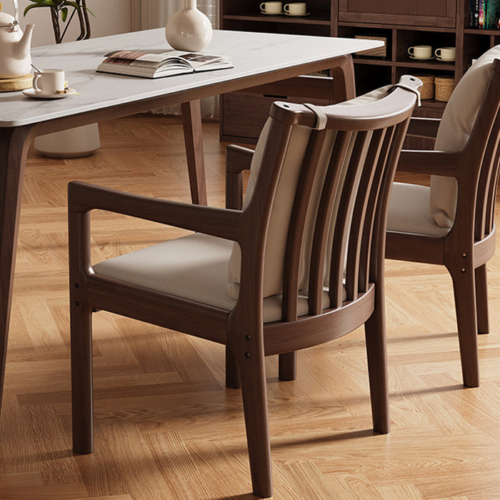 Ruger Solid Wood Leg Chair with Fabric Seat Cushion Study Chair/Dining Chair