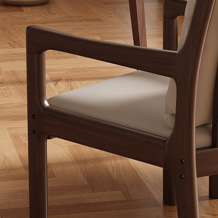 Ruger Solid Wood Leg Chair with Fabric Seat Cushion Study Chair/Dining Chair